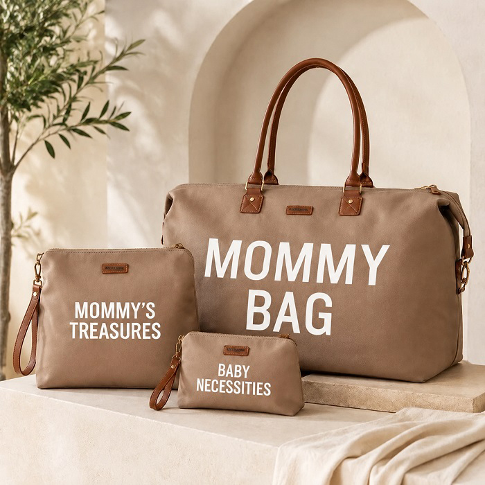 کیف لوازم مادر و نوزاد موکایی ۳ تیکه Mommy Bag