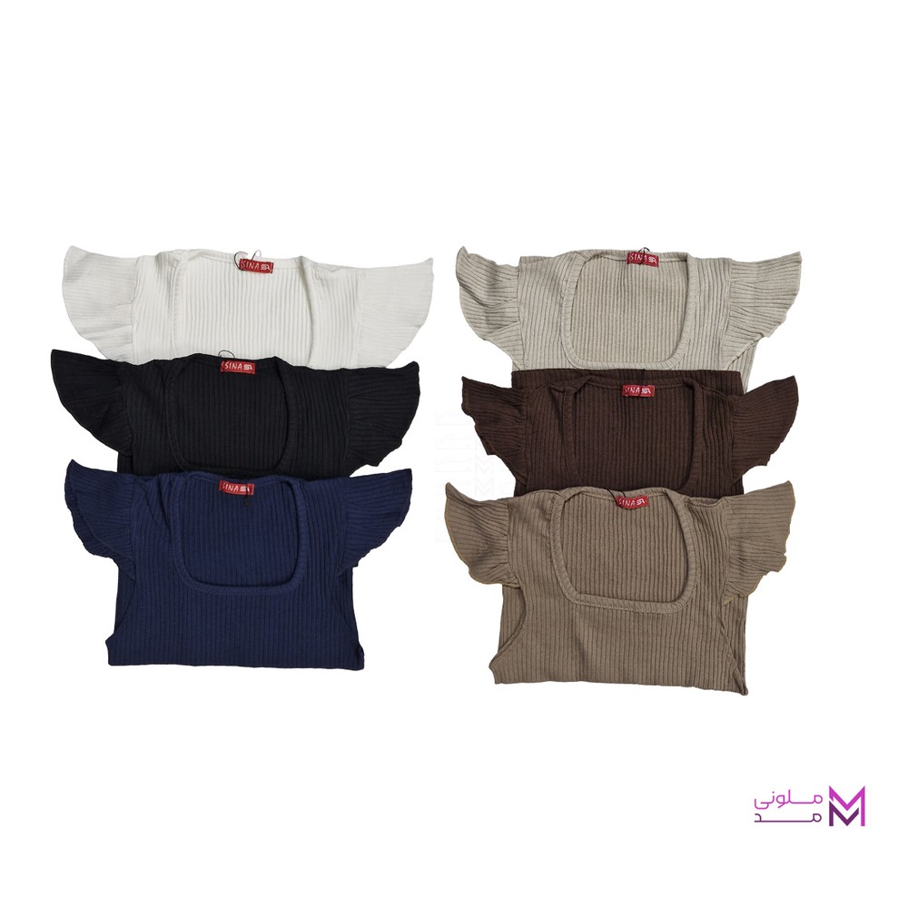 تاپ زنانه آستین چین دار Womens top with pleated sleeve