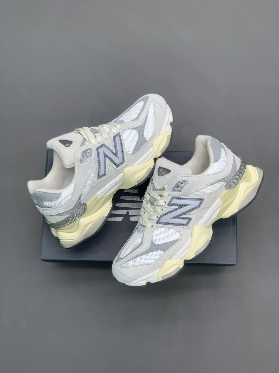 کتونی نیوبالانس (gray – white – cream) 9060 َNew Balance 9060 - gray - white - cream
