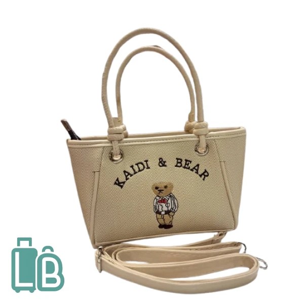 کیف دوشی زنانه KAIDI&BEAR کرم کرم – کد 1128