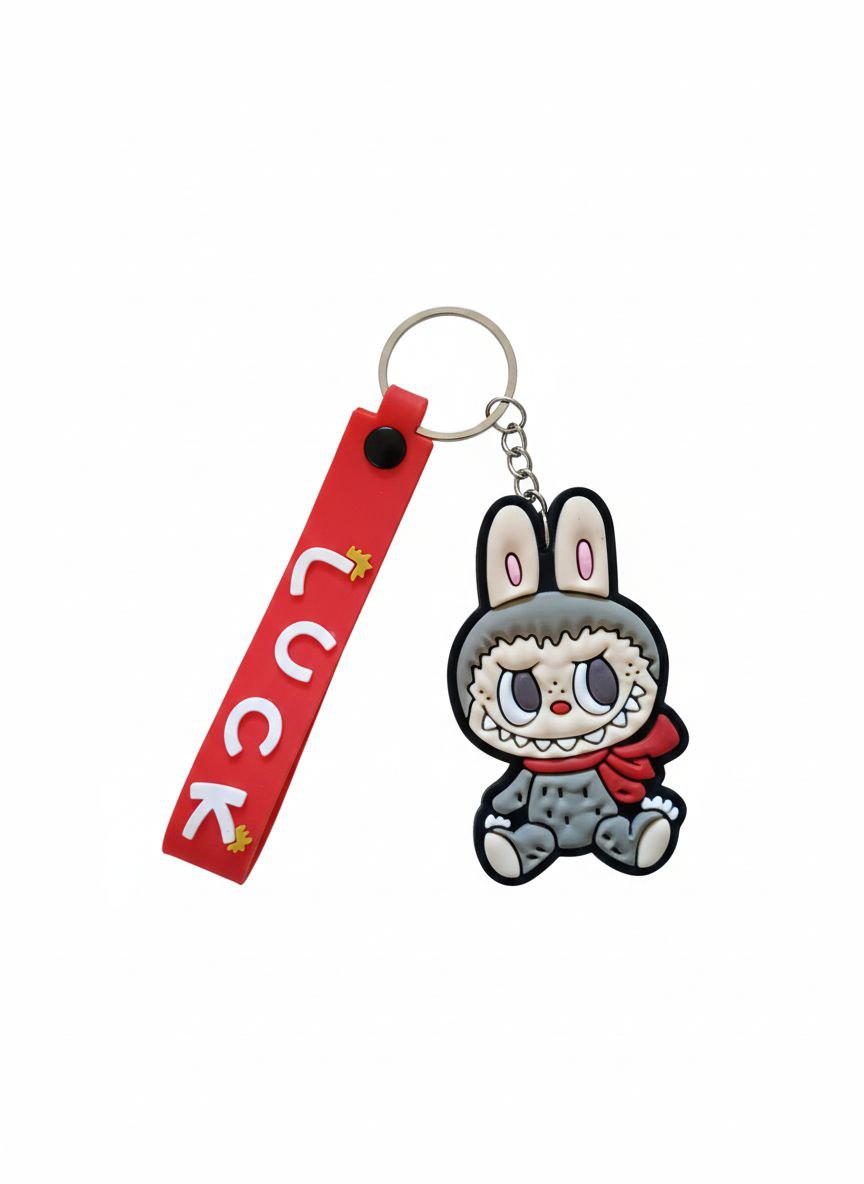 جاکلیدی و آویز کیف سیلیکونی طرح عروسک فانتزی مدل Rabbit Monster - مجموعه ۲ عددی