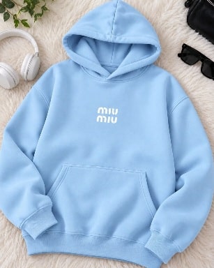 هودی کلاهدار جلو جیب miu miu