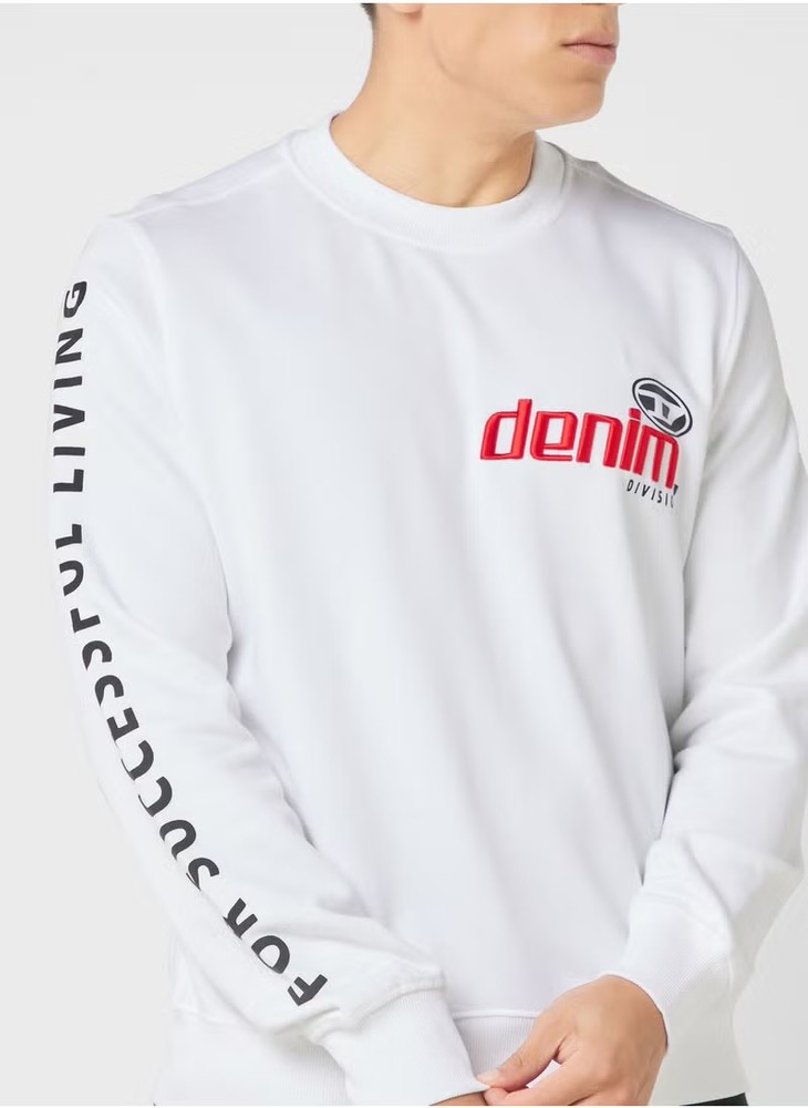 سویشرت اورجینال DIESEL Logo Sweatshirt