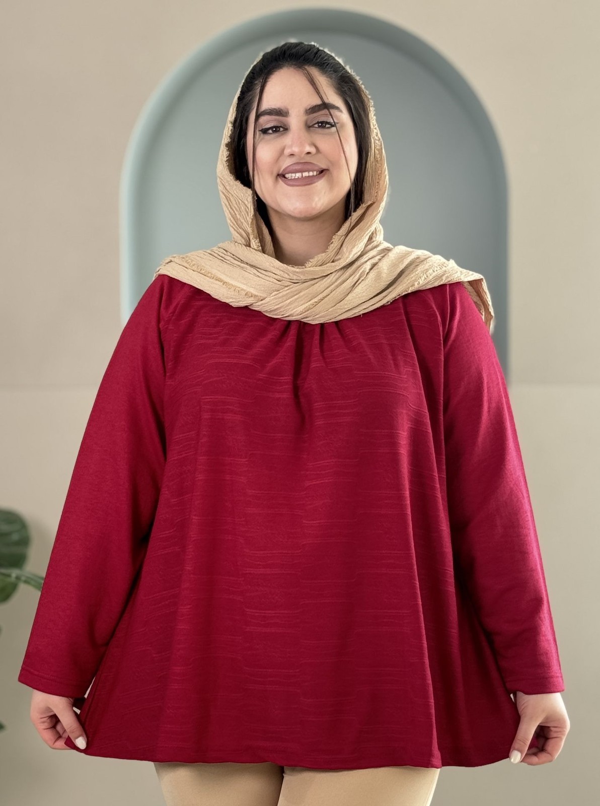 بلوز آستین رگلان کد 3013