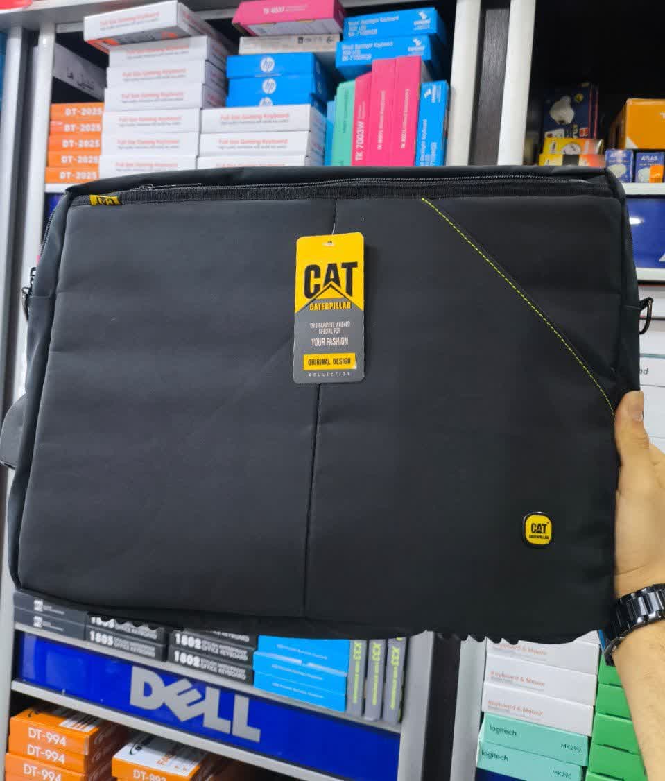 کیف لپ تاپ سه کاره سایز 14.6 تا 15.6 طرح CAT کد 121