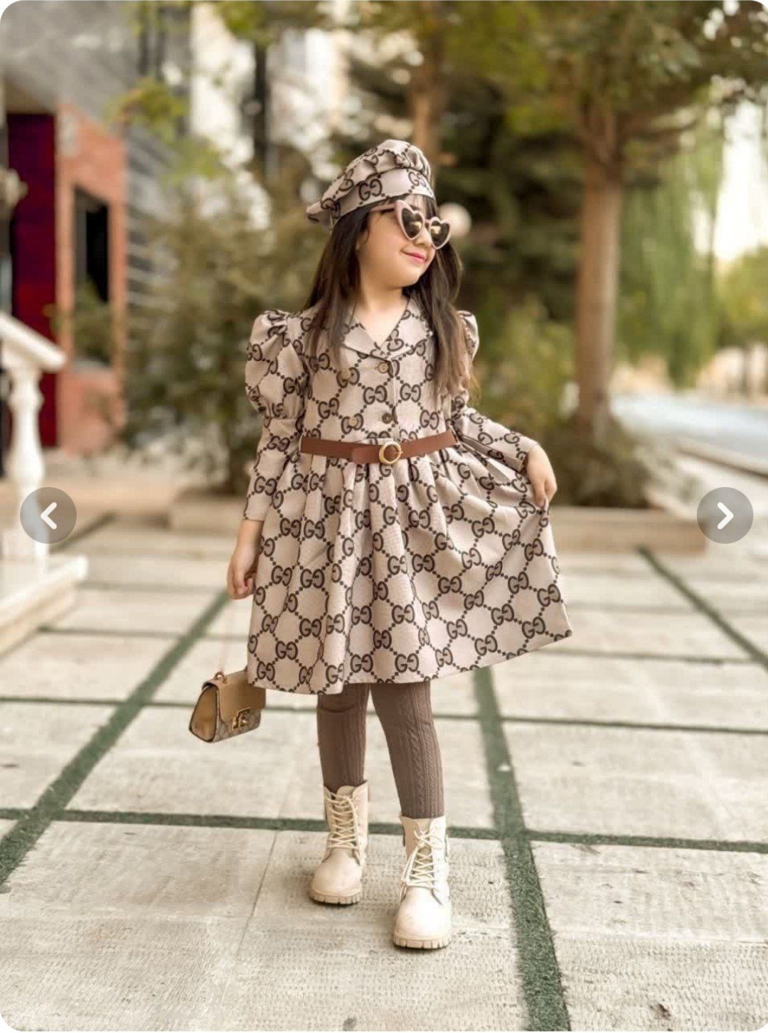 ست سه تیکه دخترانه طرح گوجی