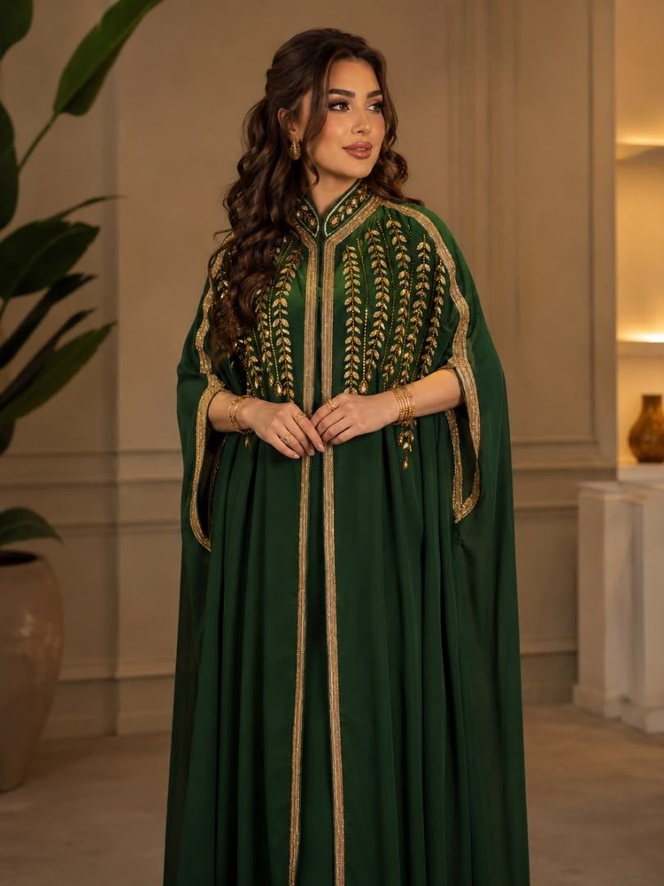 لباس مجلسی دست دوز مدل زمرد