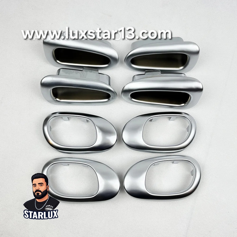 ست ۸ تیکه دستگیره ۲۰۶،۲۰۷ نقره ای مات چسبی