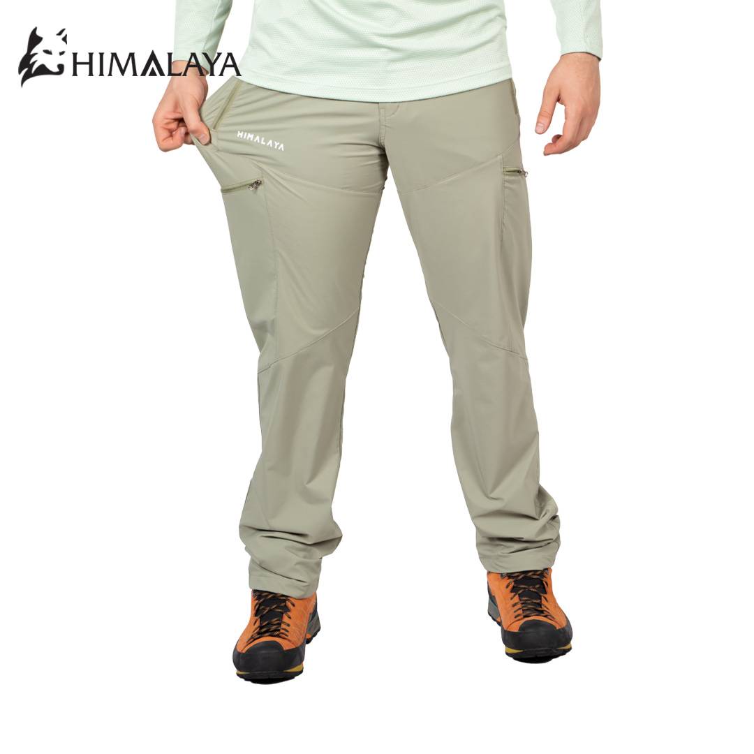 شلوار ترکینگ HIMALAYA cm163 رنگ سبز زیتونی کمرنگ
