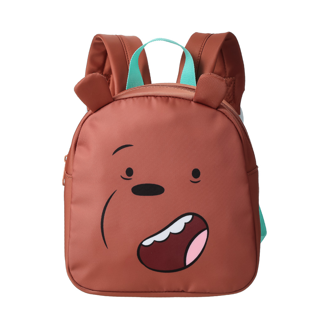 کیف مینیسو، طرح ما خرسها، خرس گریزی، مدل Miniso We Bare Bears Collection، قهوایی، 20x9x 22 سانتی متر