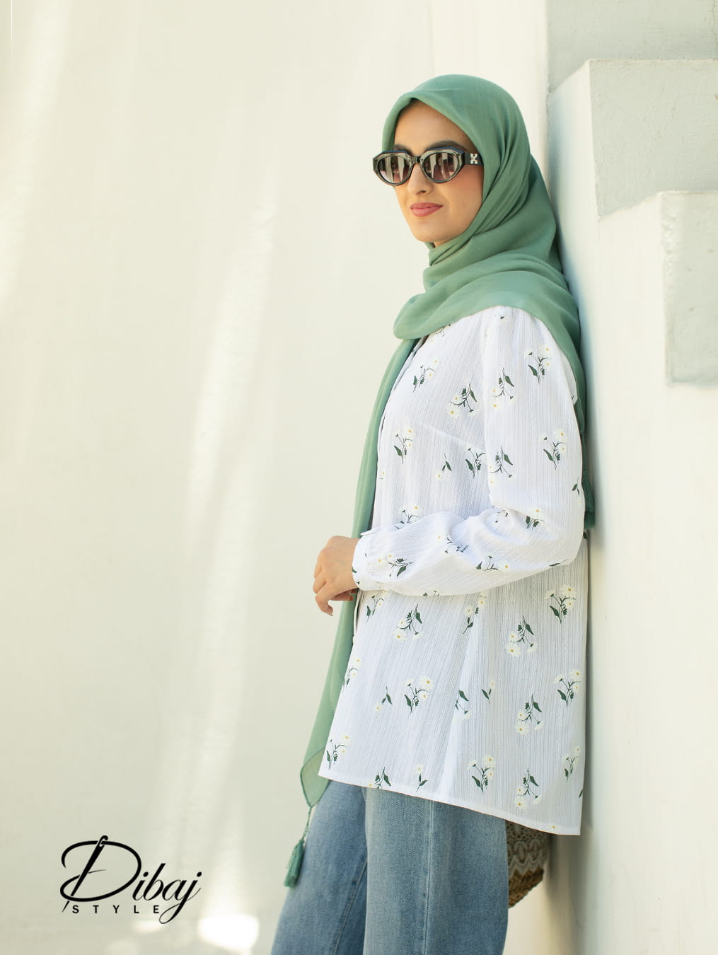 تونیک سفید گل گچی (مدل ماه گل)