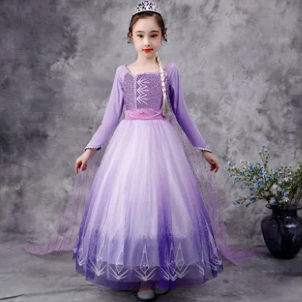 لباس پرنسسی السا کد: Elsa Princess Dress 11110