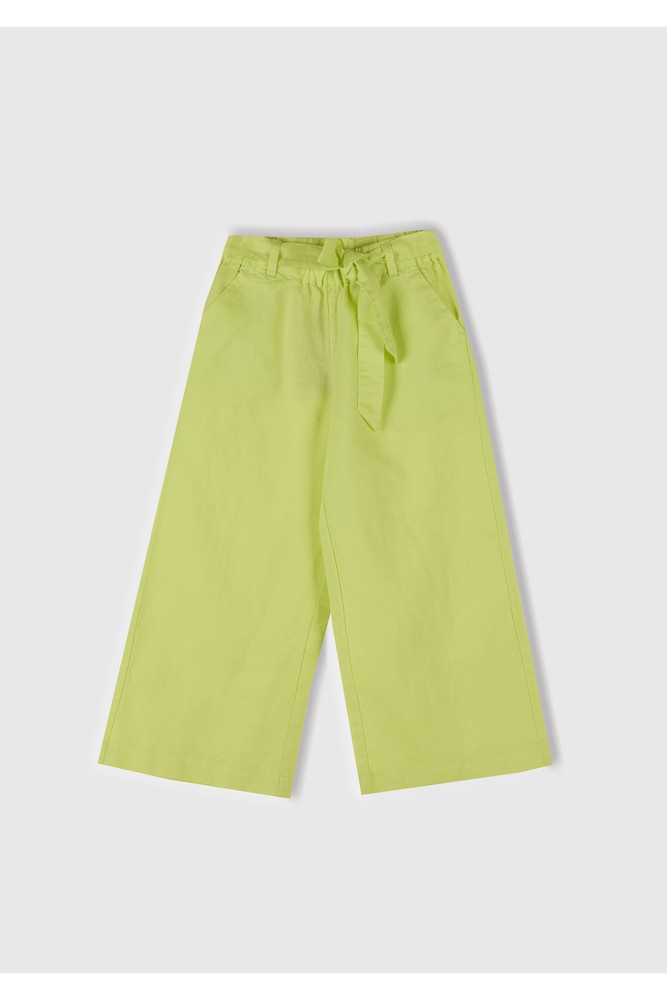 شلوار دخترانه یونایتد کالرز آو بنتون Wide Leg/ساق پهن زرد | 225P43WBCF01W United Colors of Benetton MM