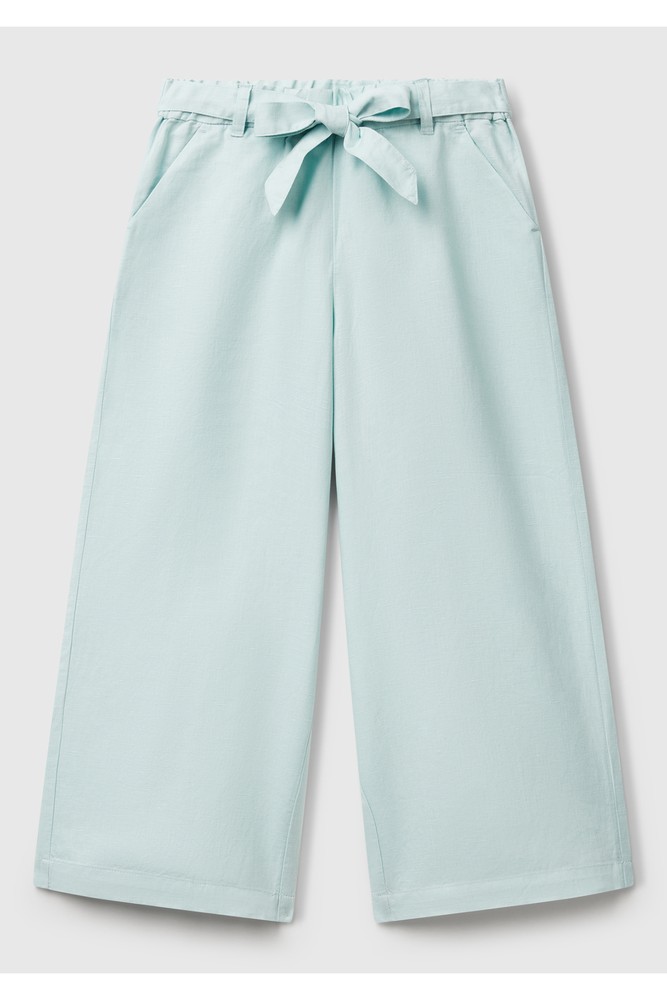 شلوار دخترانه یونایتد کالرز آو بنتون Wide Leg/ساق پهن سبز | 225P43WBCF01W United Colors of Benetton MM