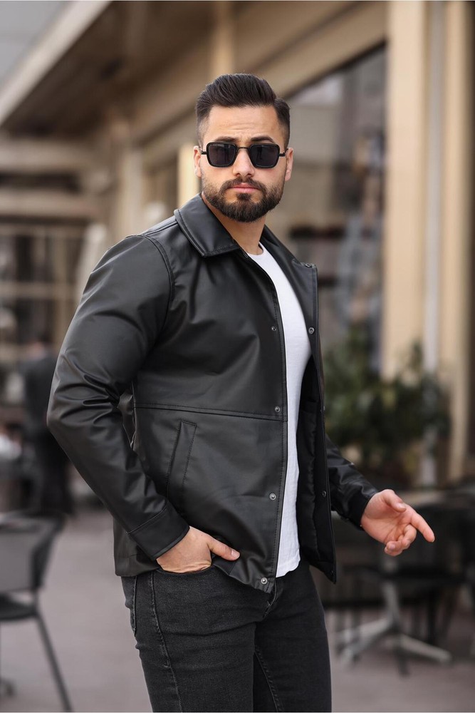 کاپشن مردانه Slim/اسلیم فیت مشکی | 2003 SEASON COAT