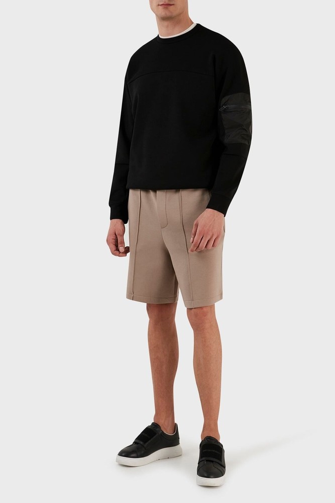 شلوارک برمودا مردانه امپوریو آرمانی Regular/رگولار قهوه ای | 3R1PZ7 1JHSZ 0144 Emporio Armani