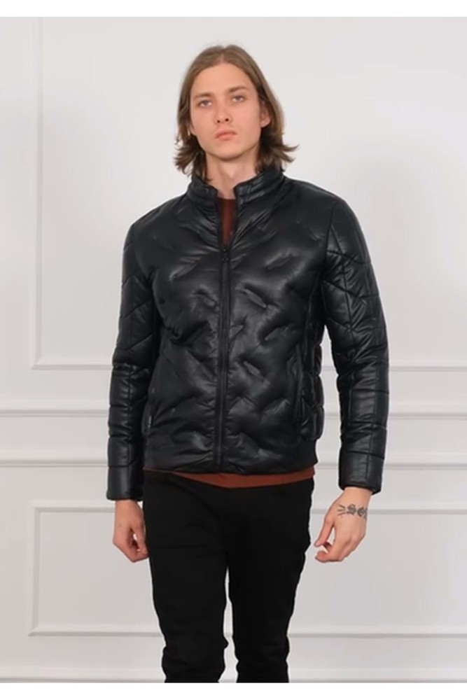 کاپشن مردانه Slim/اسلیم فیت مشکی | 2801 COONLESS