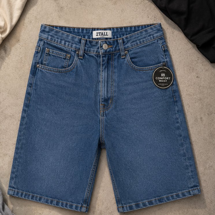 2TALL Men’s Denim Shorts