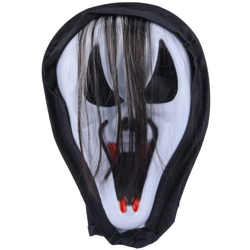ماسک طرح Ghost Face مو دار