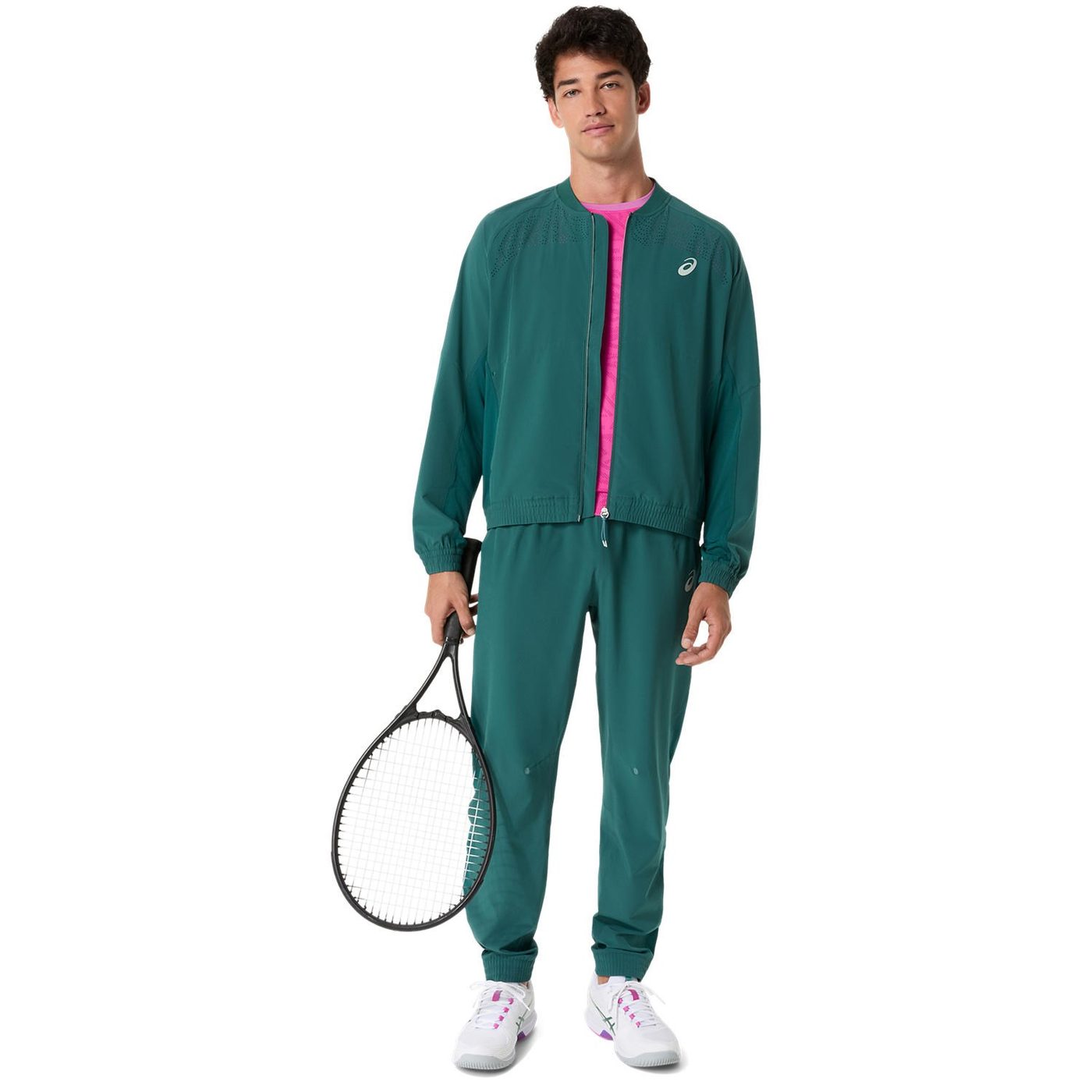 سویشرت تنیس مردانه اسیکس ASICS Match Jacket – سبز