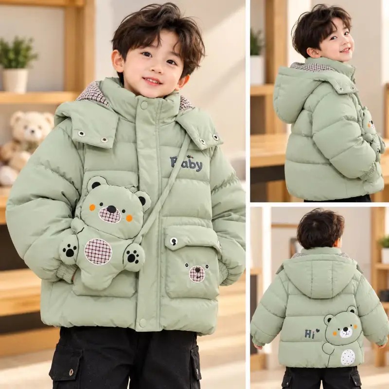 کاپشن تدی سبز