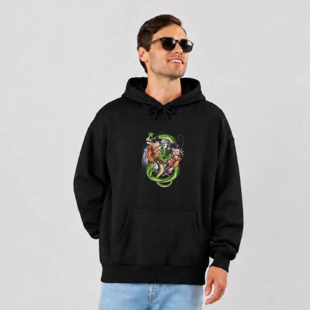 هودی انیمه دراگون بال طرح گوکو و شنرون (Dragon Ball) کد 17502