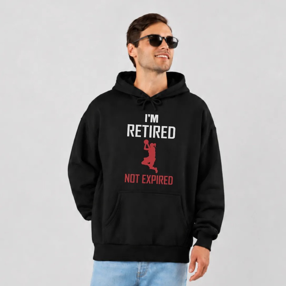 هودی بسکتبال طرح I’m Retired Not Expired کد 8499