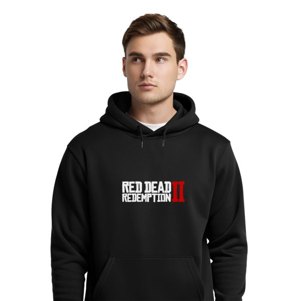 هودی مشکی طرح نوشته بازی Red Dead Redemption