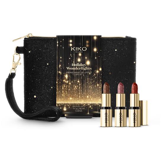پک سه تکه کریسمس کیکو میلانو holiday gift set kiko milano