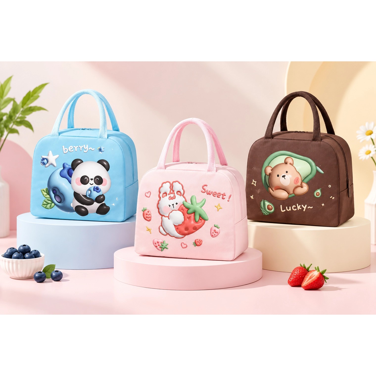 کیف ظرف غذای بچه گانه طرح 3 بعدی