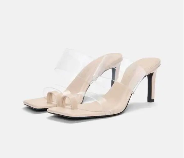 صندل زنانه شیشه‌ای برند پول اند بیر | Pull & Bear Sandals