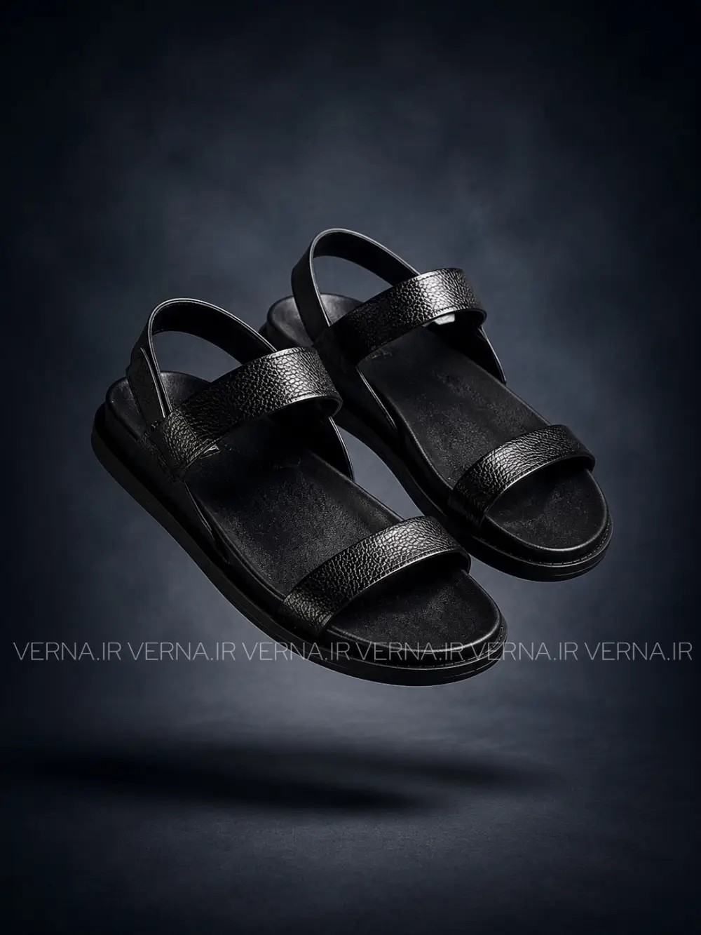 صندل چرم تک بند چسبی ZARA