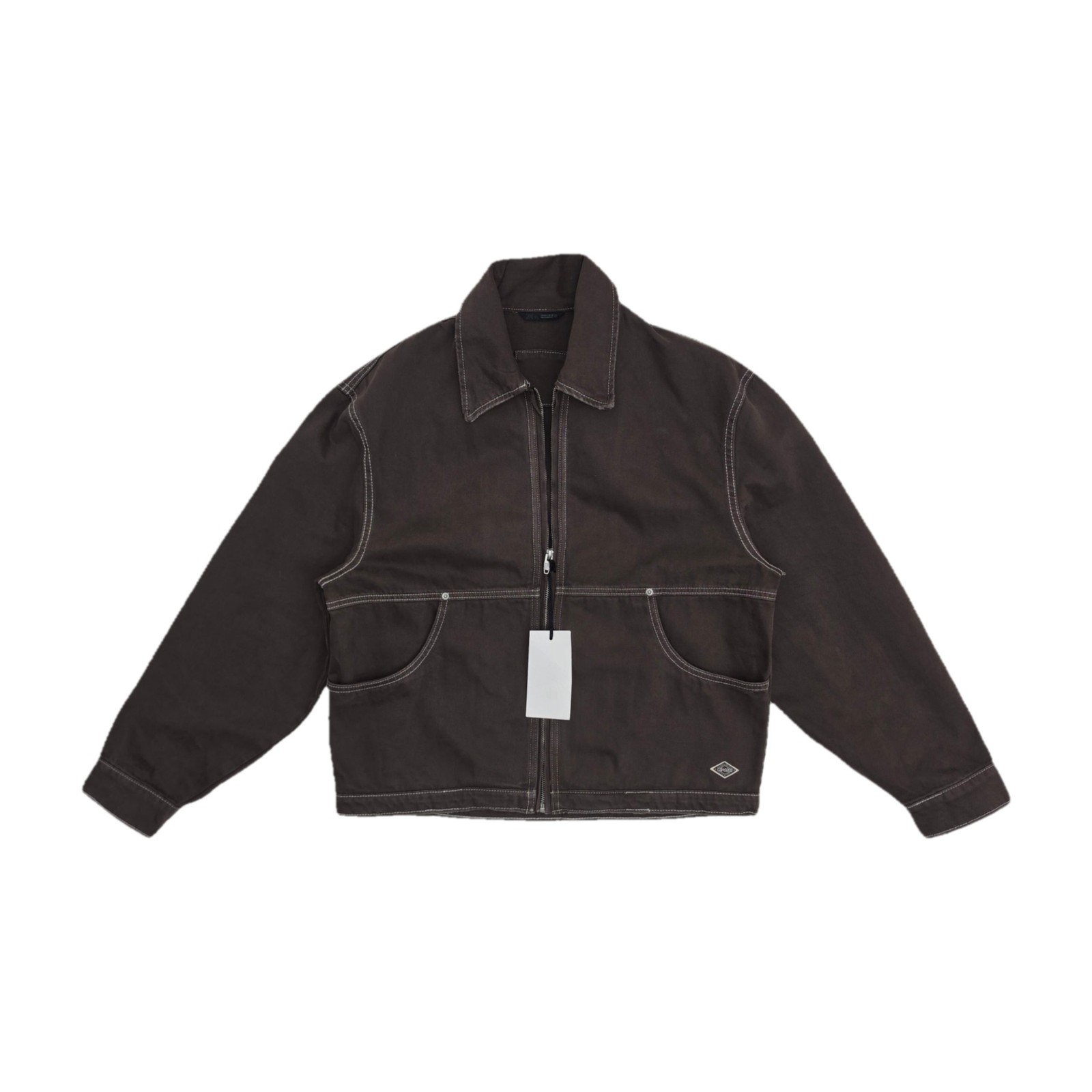 ZARA TOPSTICHING BOXYFIT BOMBER JACKET