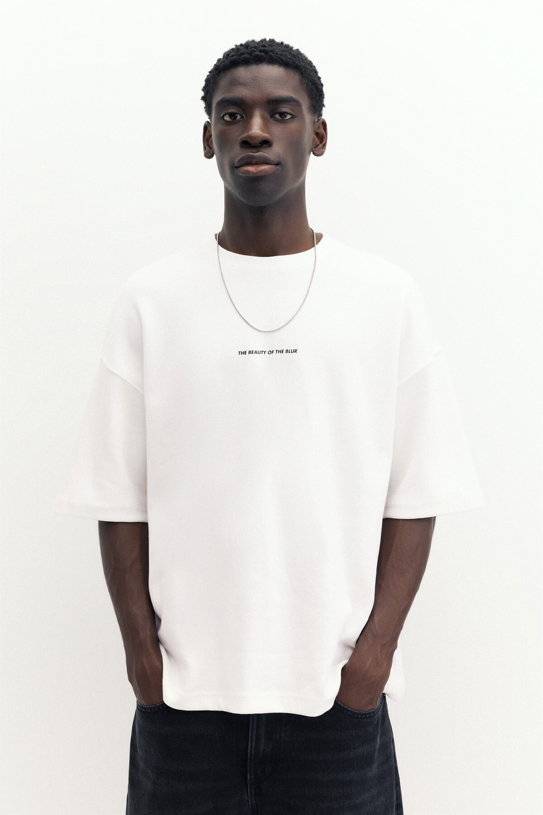 تیشرت Pull & Bear عکس اینترلاک اورجینال