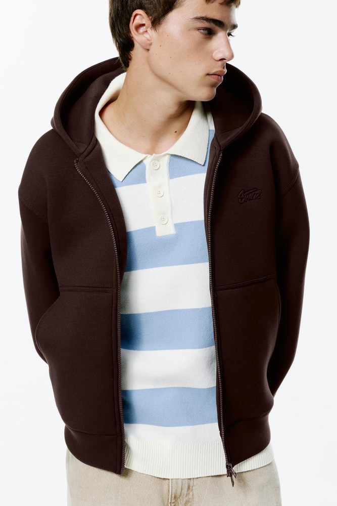 هودی Pull & Bear از پارچه لاستیک مصنوعی اورجینال
