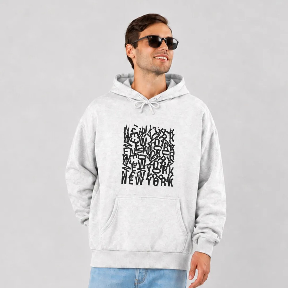 هودی نوشته تایپوگرافی New York کد 15898