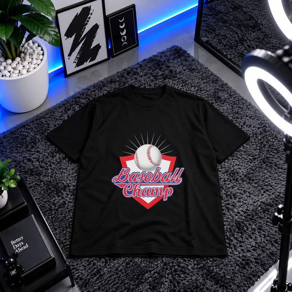 تیشرت بیسبال طرح Baseball Champ کد 7596
