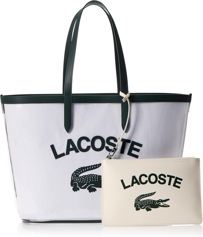 کیف توت زنانه Lacoste مدل Anna طرح دانه‌دار سایز بزرگ