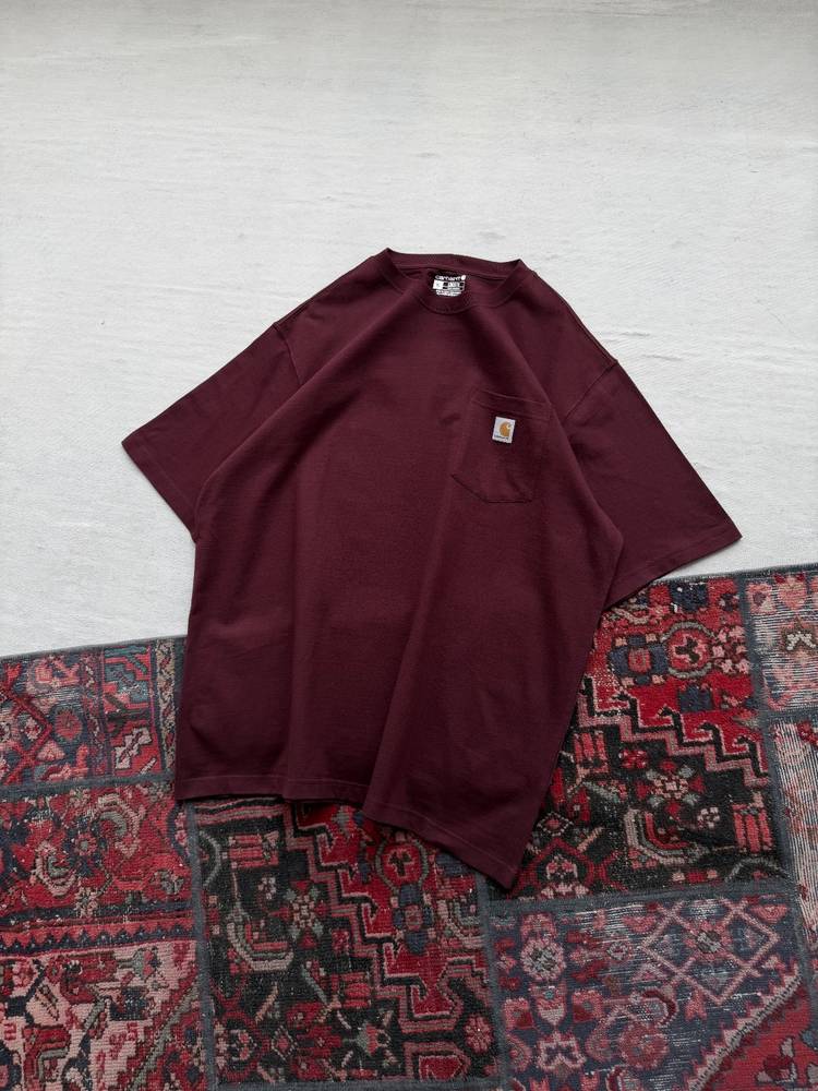 تیشرت زرشکی امریکایی کارهارت carhartt