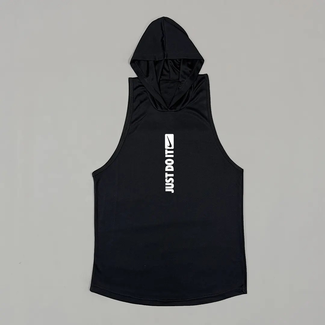 رکابی کلاه دار (هودی) بدنسازی حلقه ای مدل JUST DO IT
