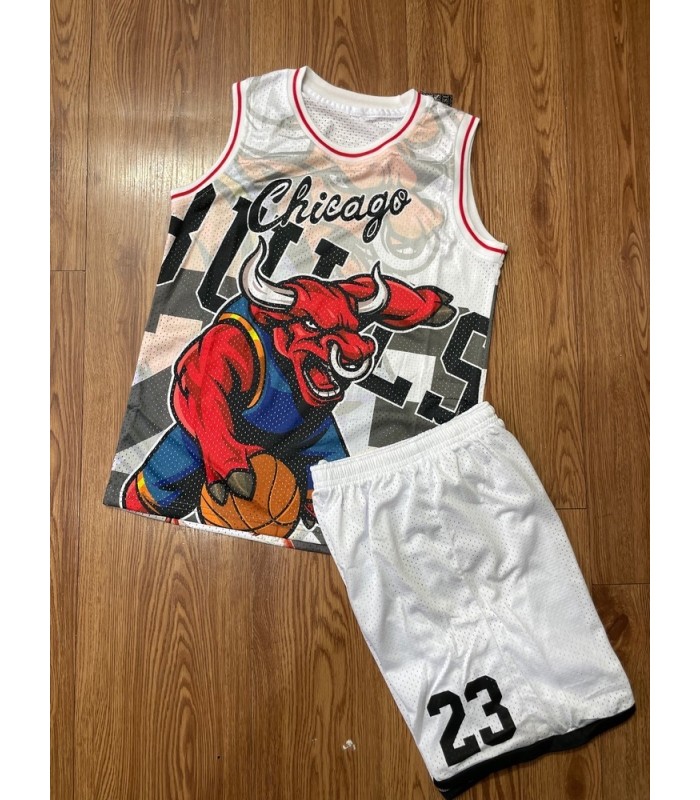 رکابی و شورت بسکتبالی بچگانه شیکاگو Chicago Basketball Kit 2026