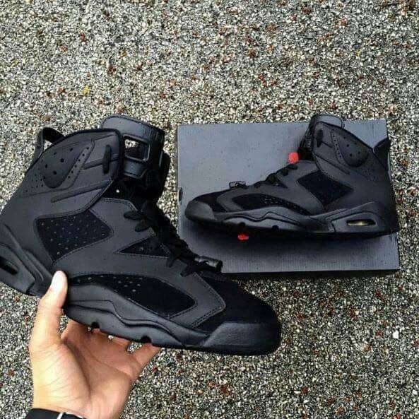 نایک ایر جردن ۶ تمام مشکی Nike air jordan 6 full black
