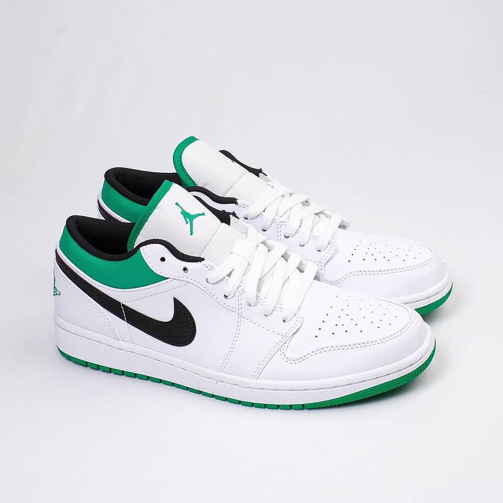 نایک ایر جردن ۱ بدون ساق سبز لاکی Nike air jordan 1 low green