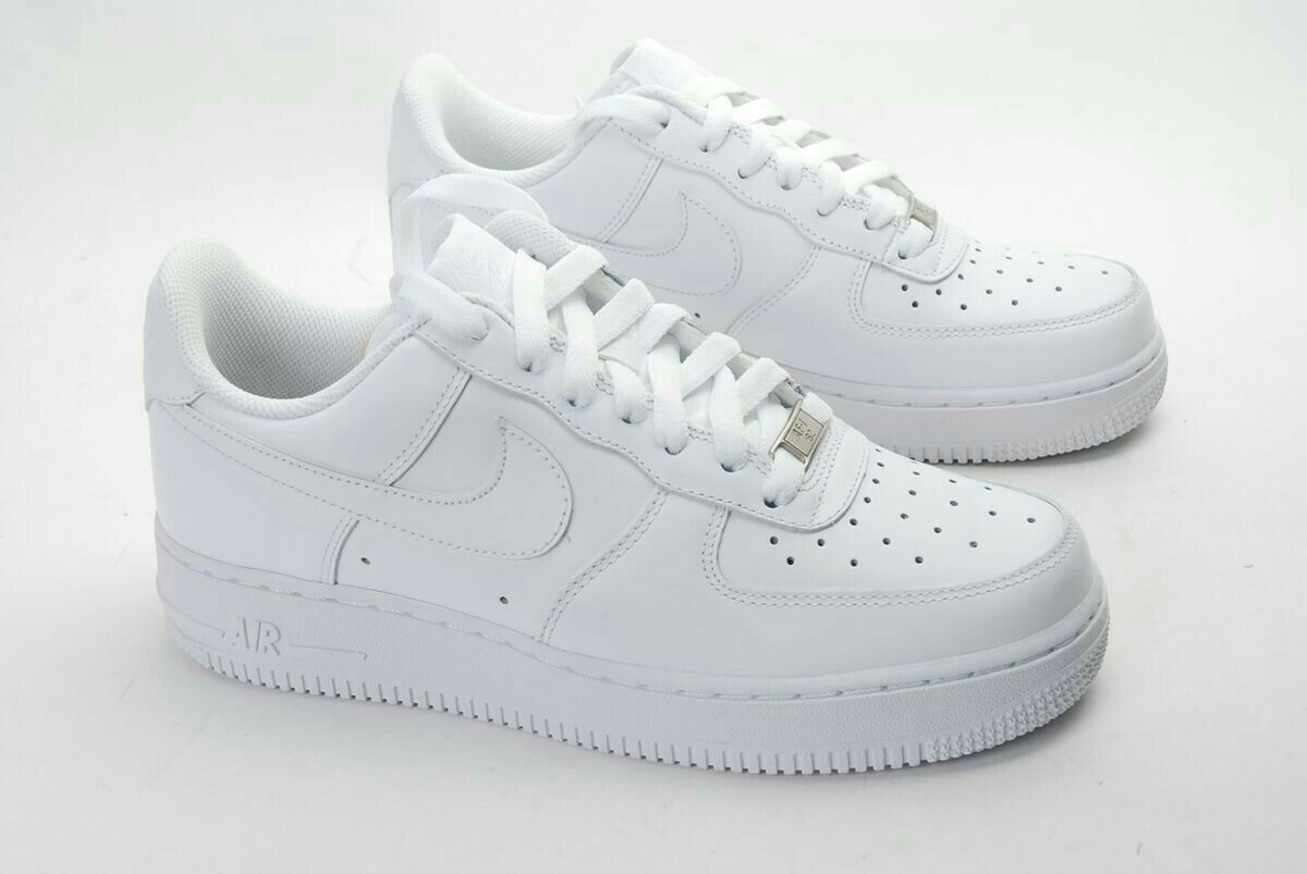 نایک ایر فورس ۱ بدون ساق تمام سفید Nike air force 1 white