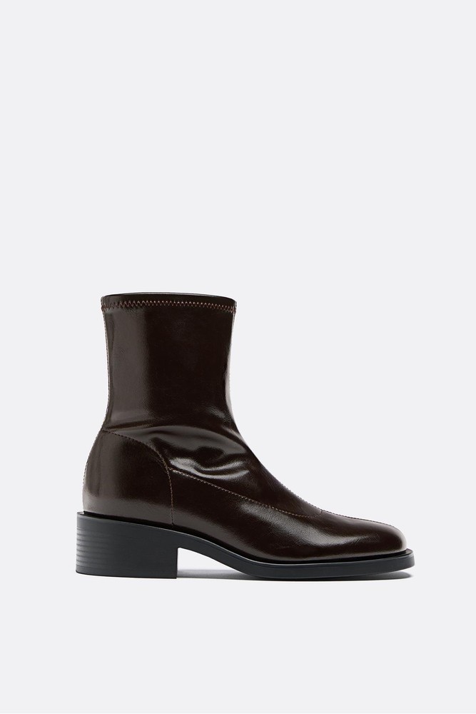 Botines planos کشش Stradivarius استرادیواریوس اورجینال