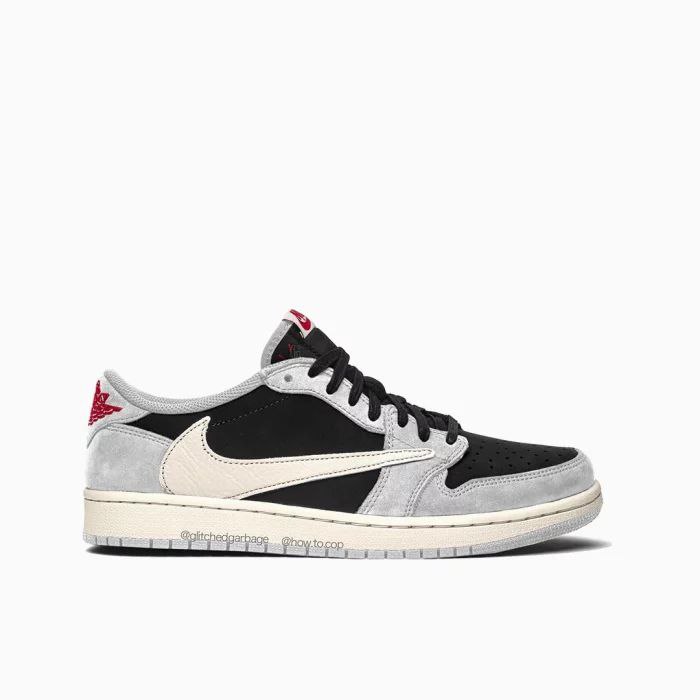 نایک ایر جردن ۱ بدون ساق تراویس اسکات طوسی Nike jordan 1 low travis scott
