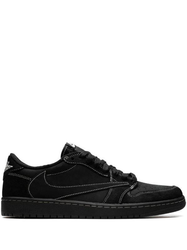 نایک ایر جردن ۱ بدون ساق تراویس اسکات تمام مشکی Nike air jordan 1 low travis scott black