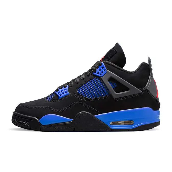 نایک ایر جردن ۴ آبی مشکی Nike air jordan 4 black blue