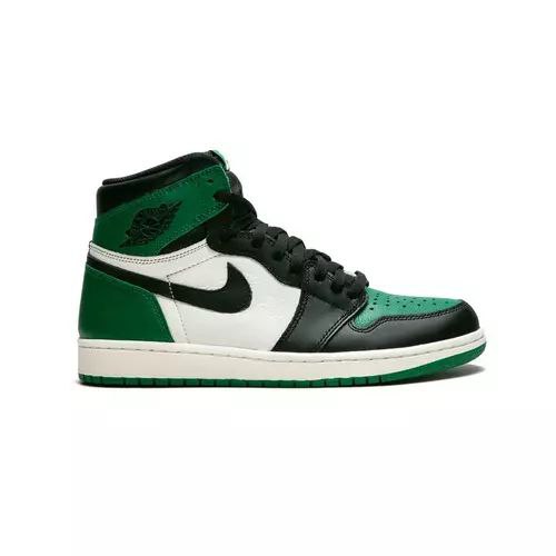نایک ایر جردن ۱ ساقدار سفید سبز Nike air jordan 1 high white and green
