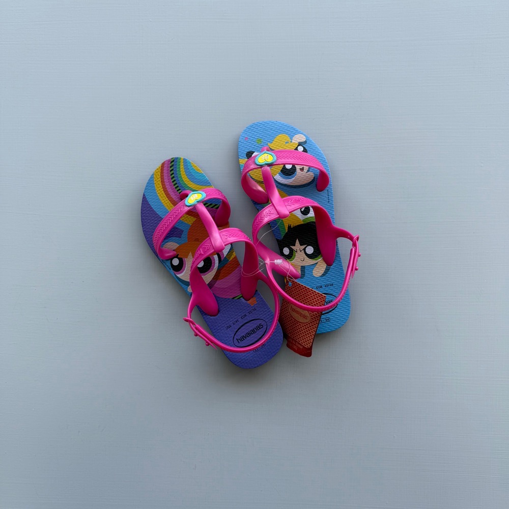 Havaianas Flip Flops (دمپایی انگشتی 35/36 -فلیپ فلاپ_ POWERPUFF)